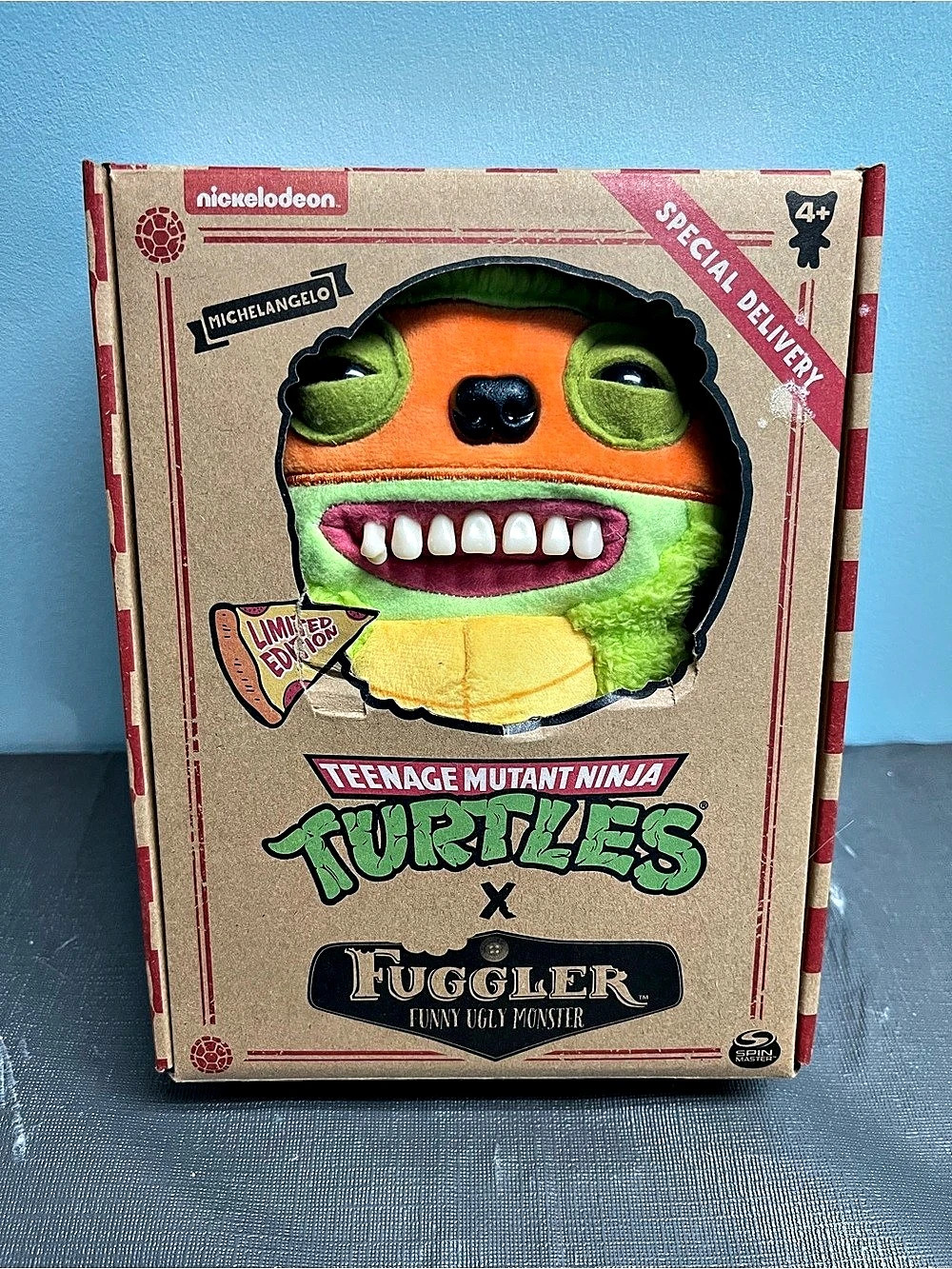 New Fuggler X Teenage Mutant Ninja Turtles Michelangelo Limited Ed Boxed Plush
